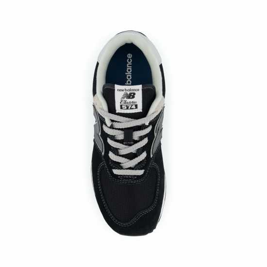 New Balance 574 Trainers Blk/Gry/Wht 