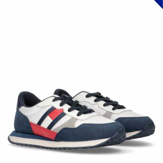 Tommy Hilfiger Ниски Спортни Обувки Flag Low Top Trainers  Детски високи кецове