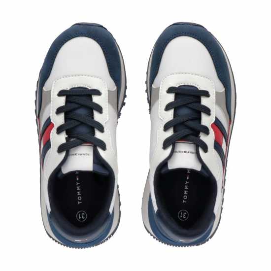 Tommy Hilfiger Ниски Спортни Обувки Flag Low Top Trainers  Детски високи кецове