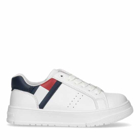 Tommy Hilfiger Flag Chunky Sole Trainers Juniors Бяло 100 Детски високи кецове