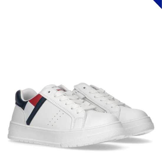 Tommy Hilfiger Flag Chunky Sole Trainers Juniors Бяло 100 Детски високи кецове