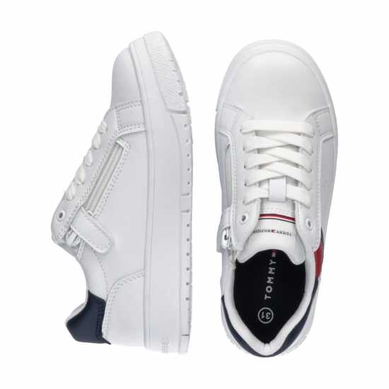 Tommy Hilfiger Flag Chunky Sole Trainers Juniors Бяло 100 Детски високи кецове