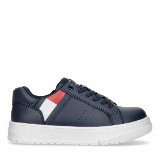 Tommy Hilfiger Flag Chunky Sole Trainers Juniors Син 800 Детски високи кецове