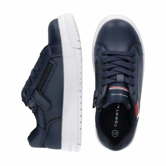 Tommy Hilfiger Flag Chunky Sole Trainers Juniors Син 800 Детски високи кецове