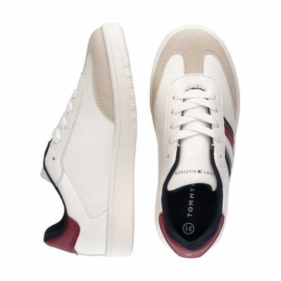 Tommy Hilfiger Tommy Flag Low Cut Jn44 Бяло Детски високи кецове