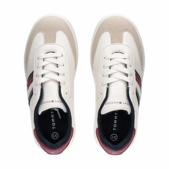 Tommy Hilfiger Tommy Flag Low Cut Jn44 Бяло Детски високи кецове