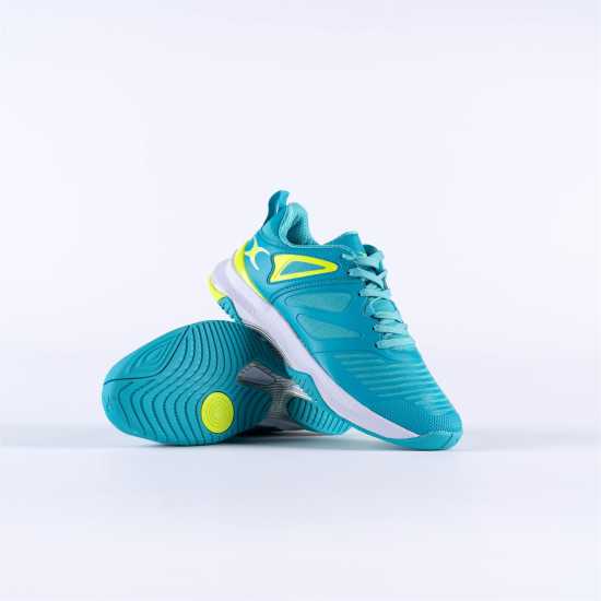 Gilbert Юношески Обувки Impact Xs Netball Shoes Juniors Аква / Н Жълто Детски маратонки