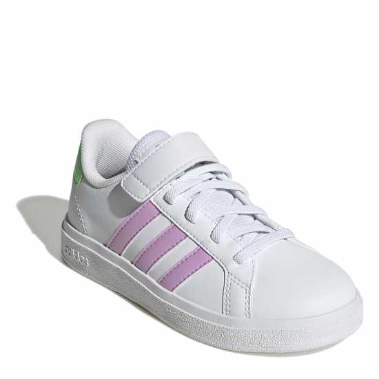 Adidas Grand Court Elastic Lace And Top Strap Shoes Childrens  Тенис маратонки