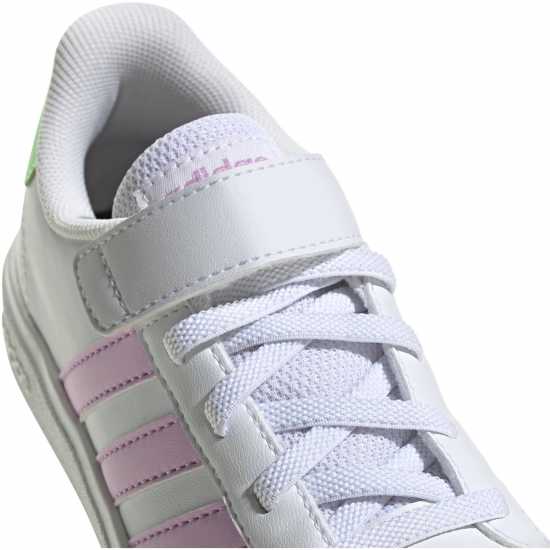 Adidas Grand Court Elastic Lace And Top Strap Shoes Childrens  Тенис маратонки