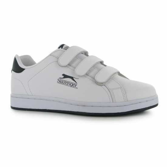 Slazenger Младежки Маратонки Ash Vel Junior Trainers Бяло/Морско синьо Детски маратонки