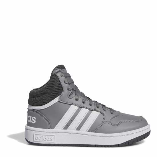 Adidas Hoops Mid- High Tops Junior Boys Сиво/Бяло Детски маратонки