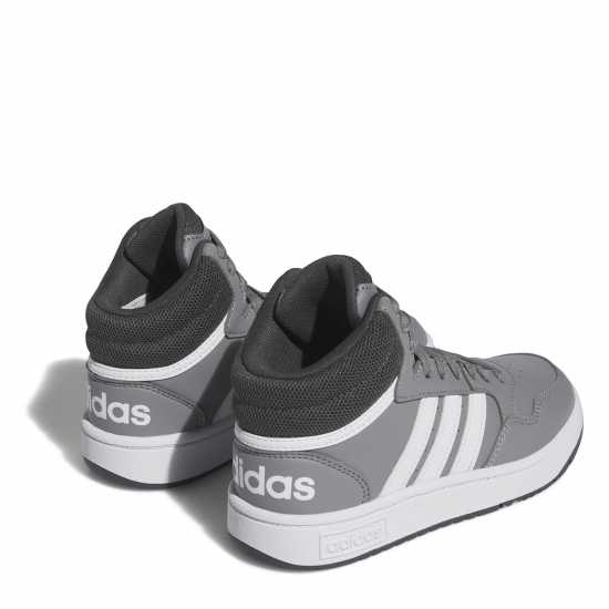 Adidas Hoops Mid- High Tops Junior Boys Сиво/Бяло Детски маратонки