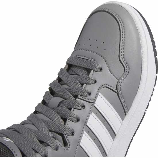 Adidas Hoops Mid- High Tops Junior Boys Сиво/Бяло Детски маратонки