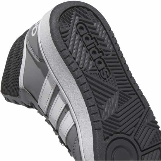 Adidas Hoops Mid- High Tops Junior Boys Сиво/Бяло Детски маратонки