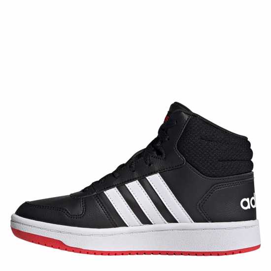 Adidas Hoops Mid- High Tops Junior Boys Трикратно черно Детски маратонки