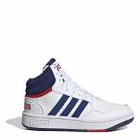 Adidas Hoops Mid- High Tops Junior Boys Бяло/Червено/Синьо Детски маратонки