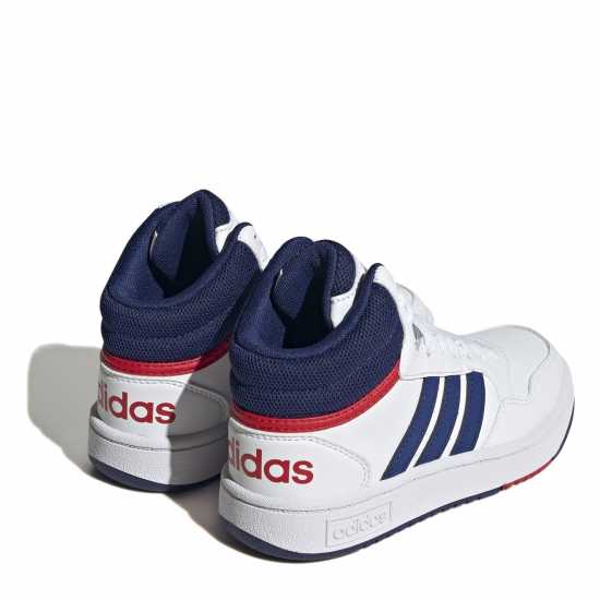 Adidas Hoops Mid- High Tops Junior Boys Бяло/Червено/Синьо Детски маратонки