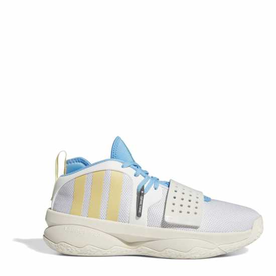 Adidas Dame 8 Extply Basketball Trainers Boys Облако Бяло/Овес Баскетболни маратонки