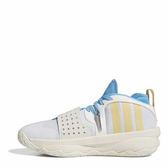 Adidas Dame 8 Extply Basketball Trainers Boys Облако Бяло/Овес Баскетболни маратонки