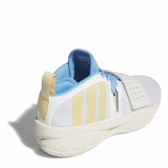 Adidas Dame 8 Extply Basketball Trainers Boys Облако Бяло/Овес Баскетболни маратонки