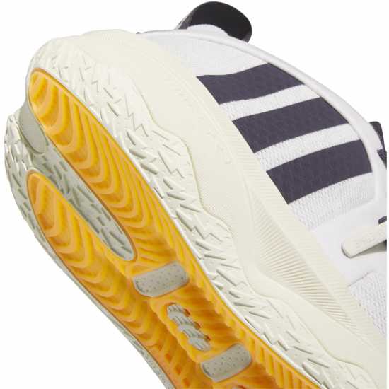 Adidas Dame 8 Extply Basketball Trainers Boys Орбит Сиво/Ауро Баскетболни маратонки