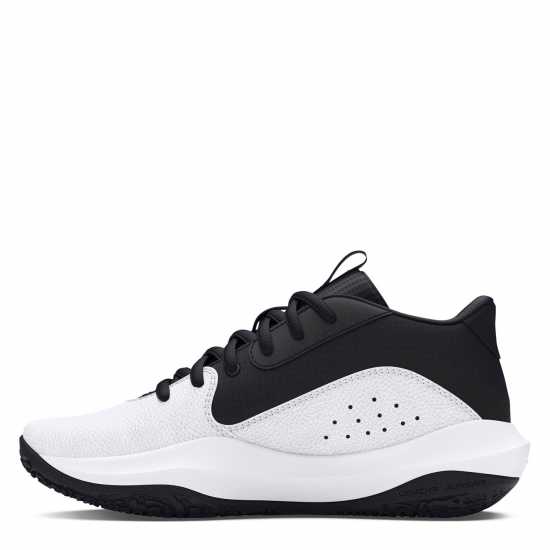 Under Armour Gs Lockdown 7 Basketball Trainers Boys Бяло/Черно Мъжки баскетболни маратонки