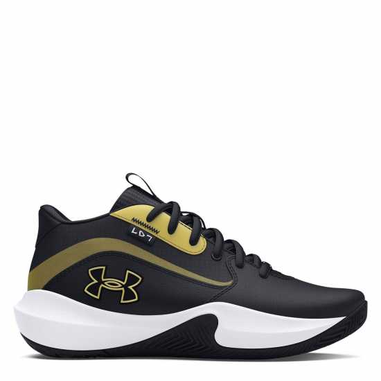 Under Armour Gs Lockdown 7 Basketball Trainers Boys Черно/Злато Мъжки баскетболни маратонки