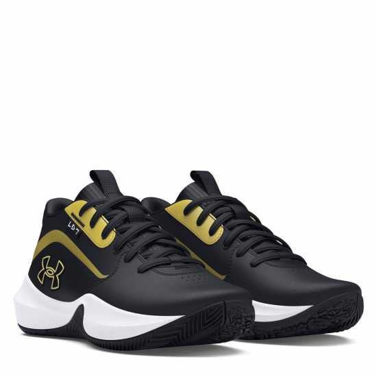 Under Armour Gs Lockdown 7 Basketball Trainers Boys Черно/Злато Мъжки баскетболни маратонки