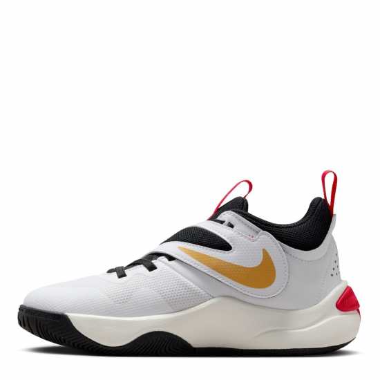 Nike Hustle D11 Junior Boys Basketball Trainers White/Black Мъжки баскетболни маратонки