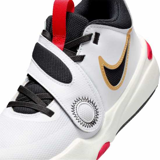 Nike Hustle D11 Junior Boys Basketball Trainers White/Black Мъжки баскетболни маратонки