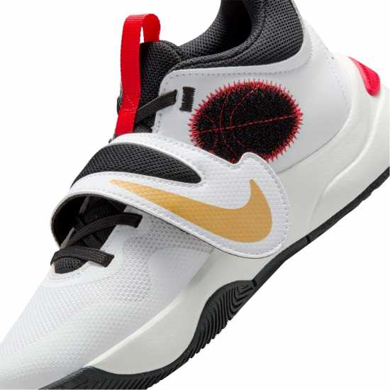 Nike Hustle D11 Junior Boys Basketball Trainers White/Black Мъжки баскетболни маратонки