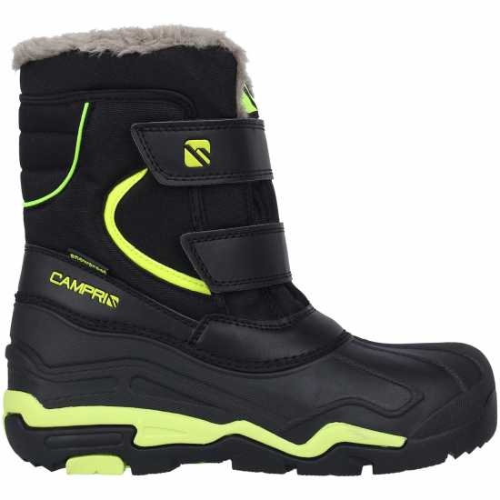 Campri Snow Boot Jn31 Black/Green Детски апрески