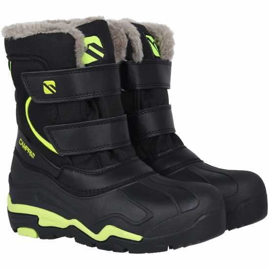 Campri Snow Boot Jn31 Black/Green Детски апрески