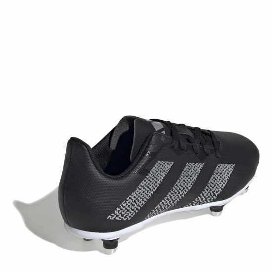 Adidas Rugby Junior Sg Boots Черно/сребро Ръгби