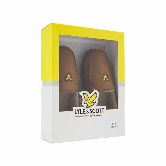 Lyle And Scott Lyle Aspen  Moccasin Slipper Тъмно кафяво Чехли