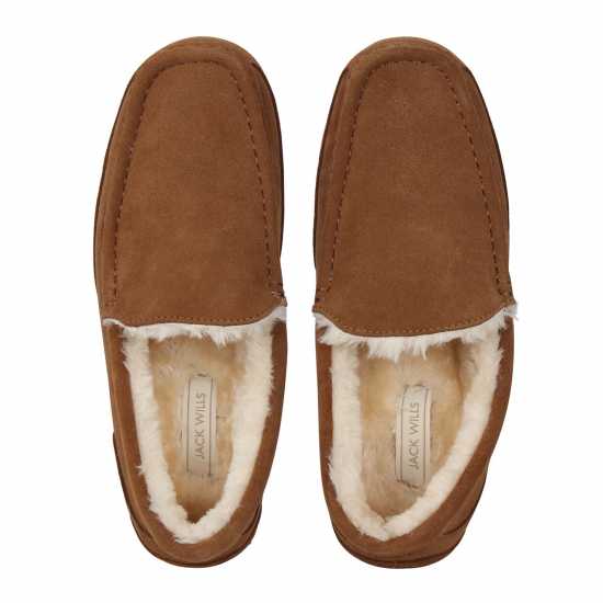 Jack Wills Moccasin Slippers Кафяво Чехли