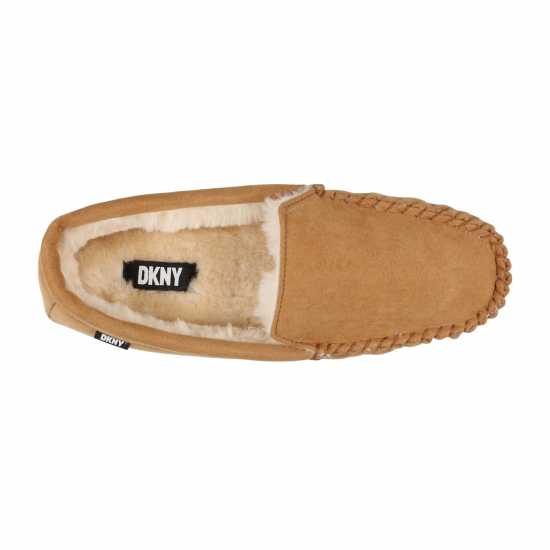 Dkny Electra Mens Slippers Кафяво Чехли