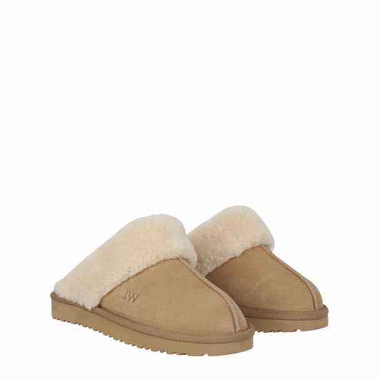 Jack Wills Mule Slippers Пясък Чехли