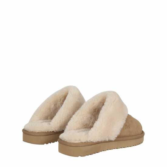 Jack Wills Mule Slippers Пясък Чехли