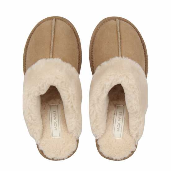 Jack Wills Mule Slippers Пясък Чехли