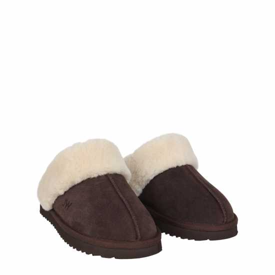 Jack Wills Mule Slippers Кафяво Чехли