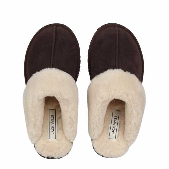 Jack Wills Mule Slippers Кафяво Чехли