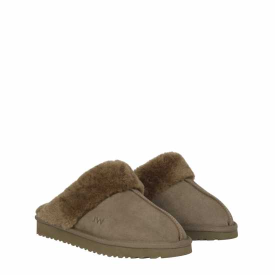 Jack Wills Mule Slippers Хаки Чехли