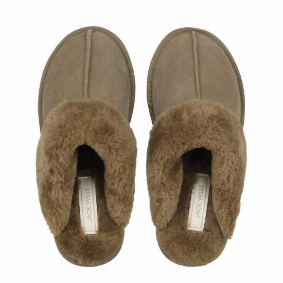 Jack Wills Mule Slippers Хаки Чехли