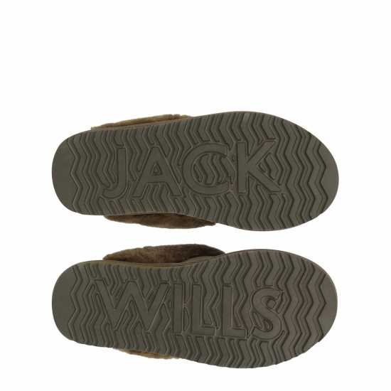 Jack Wills Mule Slippers Хаки Чехли