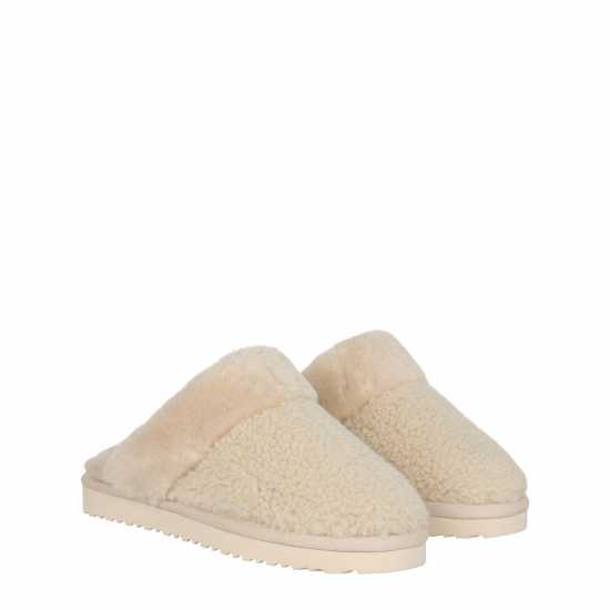 Jack Wills Mule Slippers Крем Чехли