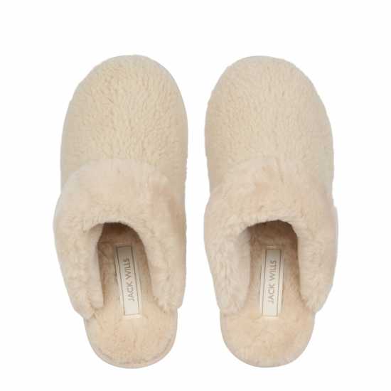 Jack Wills Mule Slippers Крем Чехли