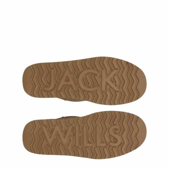 Jack Wills Platform Slip-On Snug Пясък Чехли