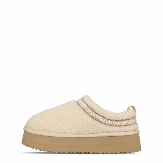 Jack Wills Platform Slip-On Snug Крем Борг Чехли