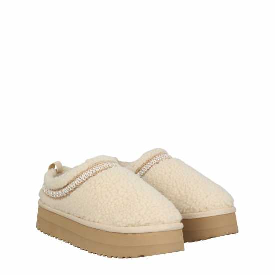 Jack Wills Platform Slip-On Snug Крем Борг Чехли